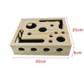Cat Wooden Scratching Toys Nail File Scratch Enrichment Maze Tunnel Style Digging Box Toys Interactive Scratching Posts Indoor