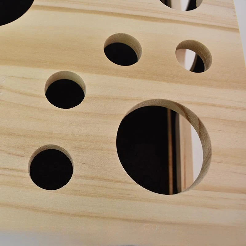 Cat Wooden Scratching Toys Nail File Scratch Enrichment Maze Tunnel Style Digging Box Toys Interactive Scratching Posts Indoor
